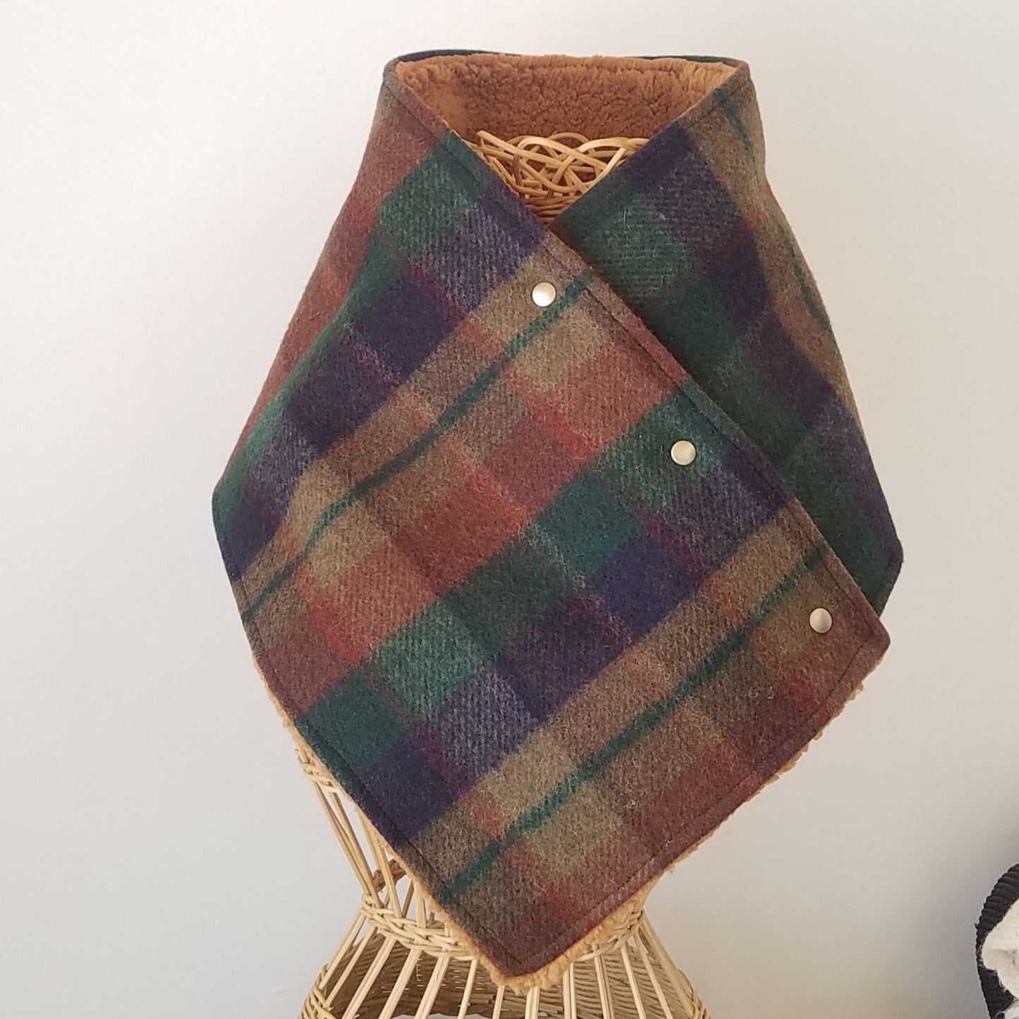 Snap Cowl-Northwoods Plaid