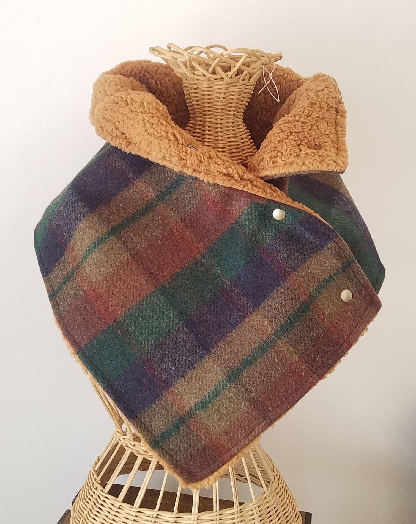 Snap Cowl-Northwoods Plaid