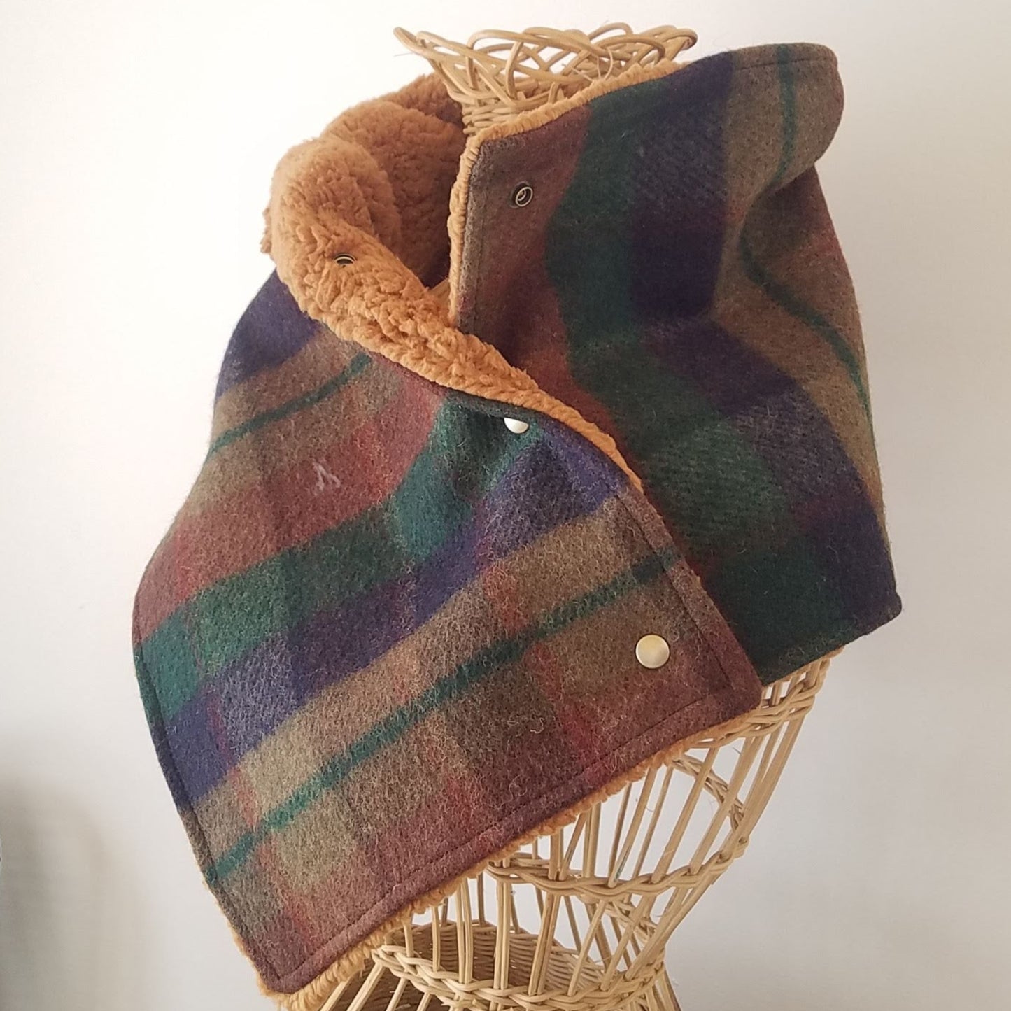 Snap Cowl-Northwoods Plaid