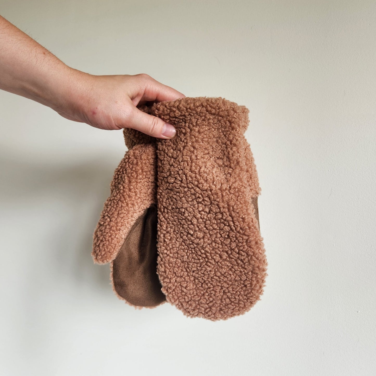 Sherpa Mittens Blush