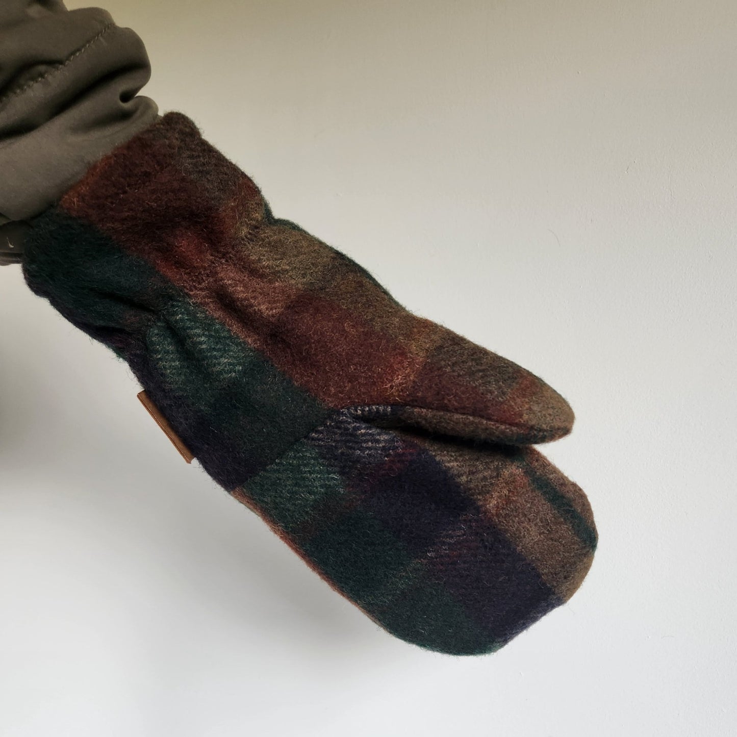 Wool Mittens Northwoods Plaid-Large