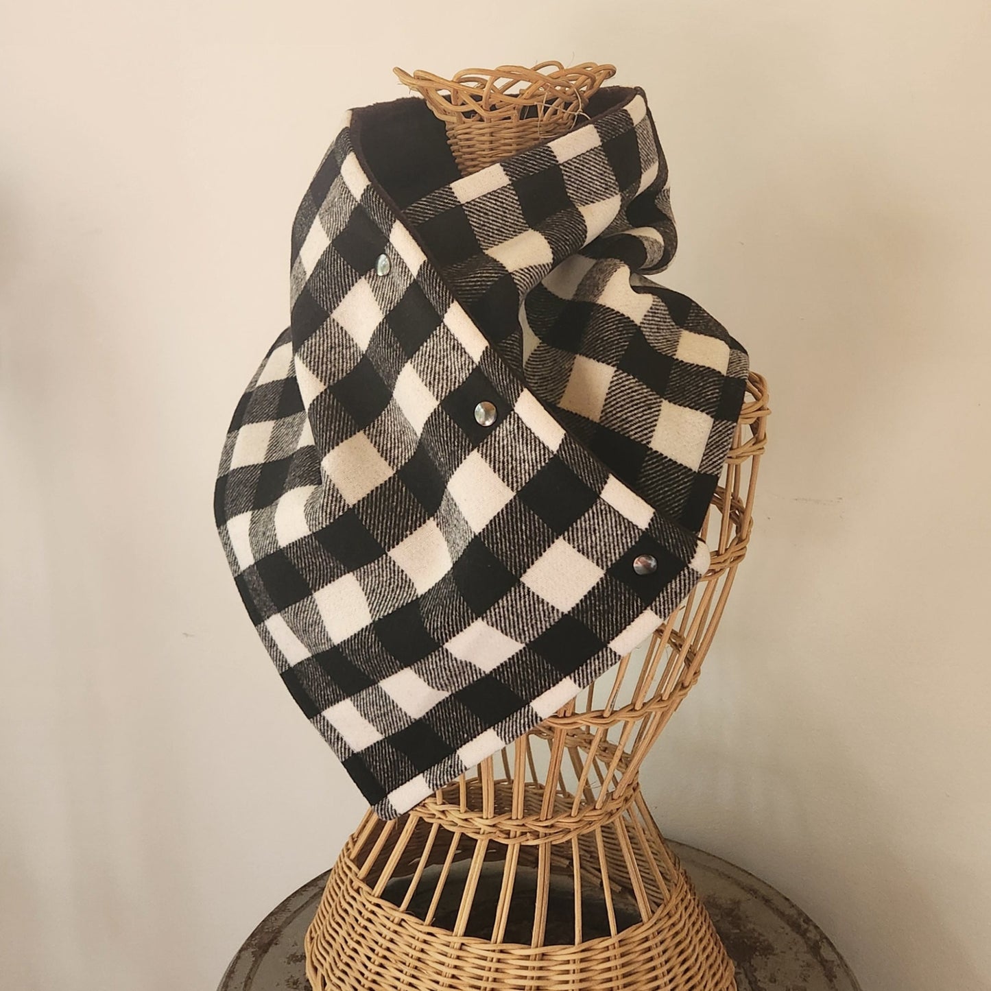 Snap Cowl-Farmhouse Plaid