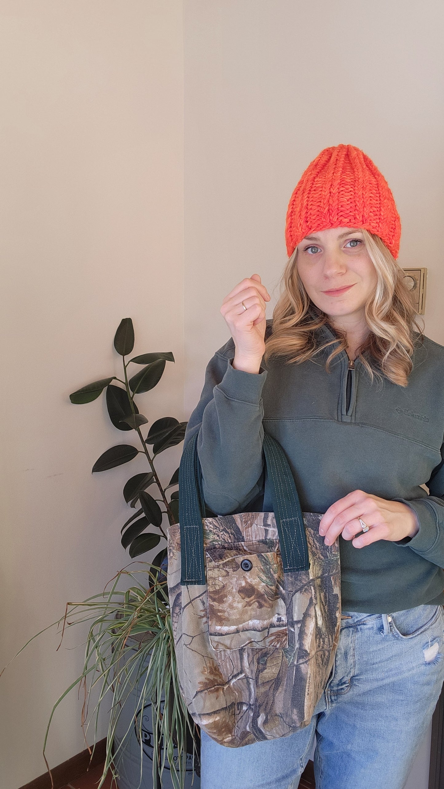 Upcycled Camo Totes Mini Me