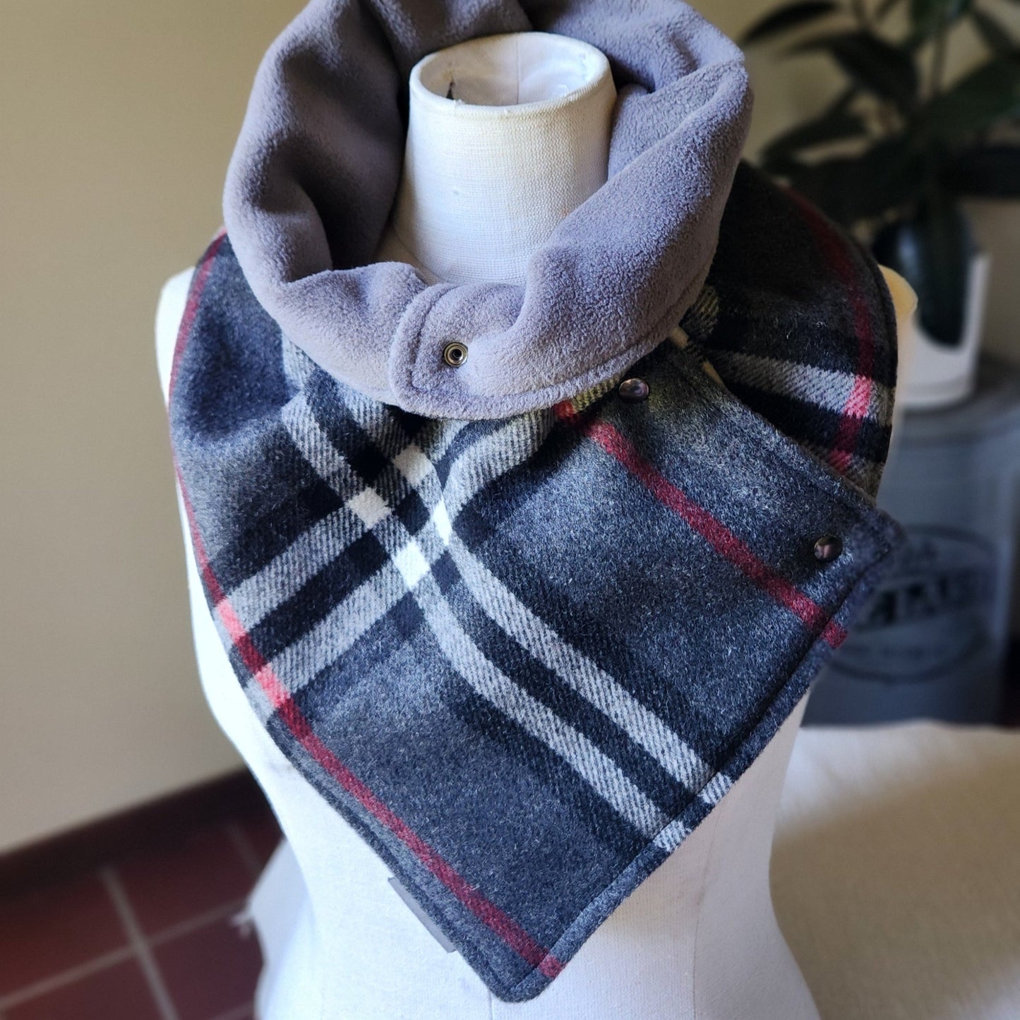 Snap Cowl-Ashford Plaid