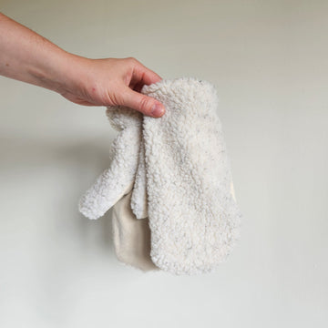 Sherpa Mittens Ivory