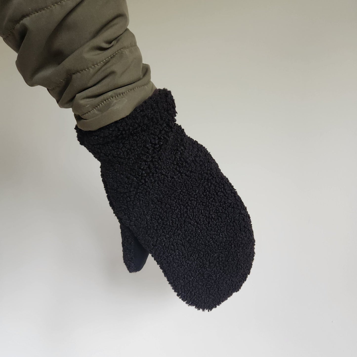 Sherpa Mittens New Black