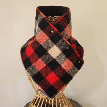 Snap Cowl-Lumberjack Plaid Slim Fit