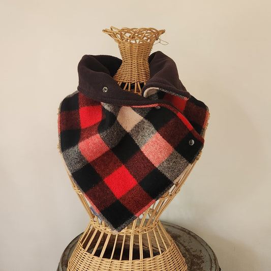 Snap Cowl-Lumberjack Plaid