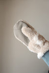 Floral Sherpa Mittens