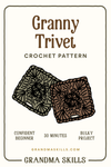 Granny Trivet Crochet Pattern-Digital