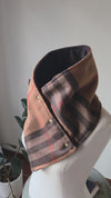 Slim Fit Snap Cowl-Dutton Plaid