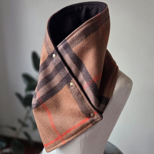 Snap Cowl-Dutton Plaid