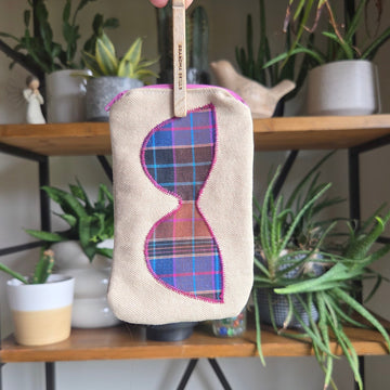 Sunglass Case Mauve Zipper 05