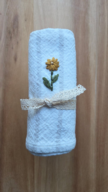 Embroidered Dish Towel 08