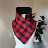 Snap Cowl-Red & Black Tumbleweed Plaid