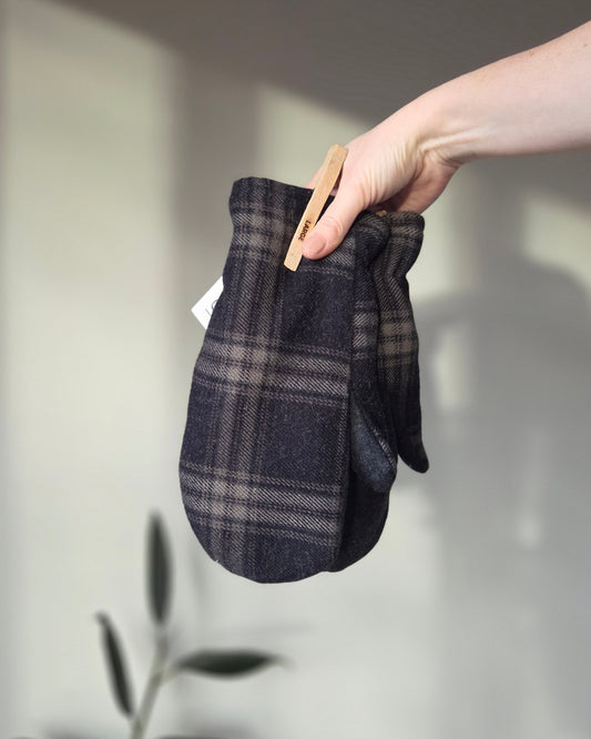 Wool Mittens Colin Plaid-Large