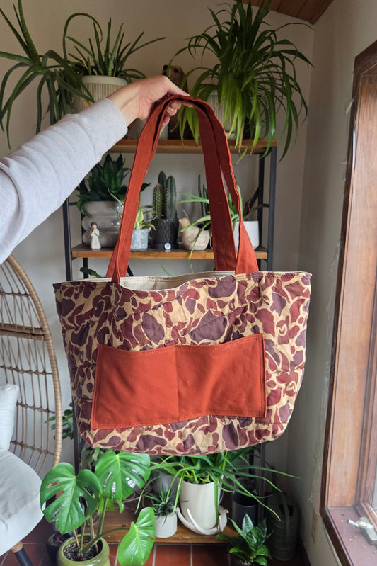 Upcycled Camo Tote 03