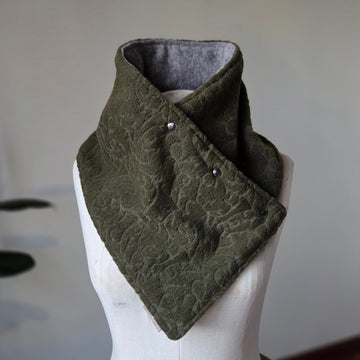 Snap Cowl-Olive Floral