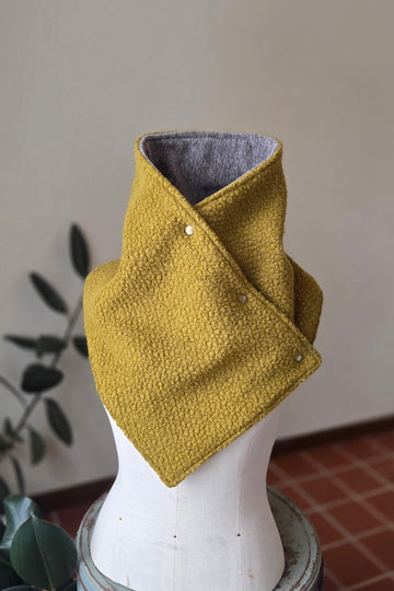 Snap Cowl- Chartreuse Sherpa