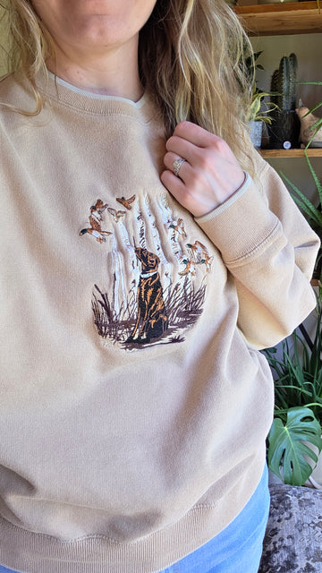 Worn & Wild Thrifted Lab Waterfowl Crewneck