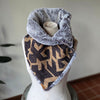 Faux Fur Snap Cowl-Aztec
