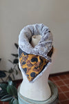 Faux Fur Snap Cowl-Vintage Camo