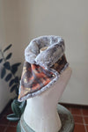 Faux Fur Snap Cowl-Western Browns