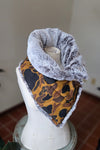 Faux Fur Snap Cowl-Vintage Camo