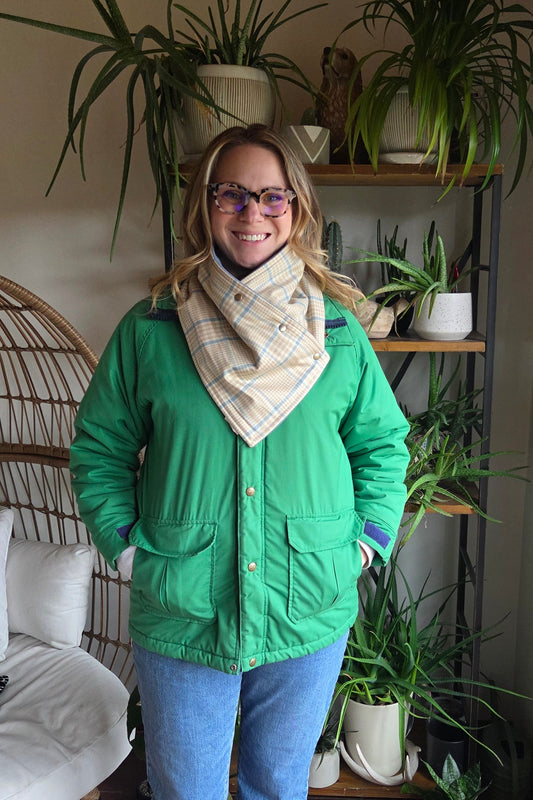 Snap Cowl - Spring Plaid