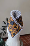 Faux Fur Snap Cowl-Vintage Camo