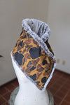 Faux Fur Snap Cowl-Vintage Camo