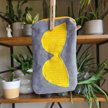 Sunglass Case Yellow Zipper 04