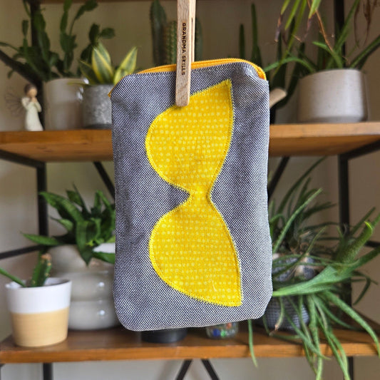 Sunglass Case Yellow Zipper 04