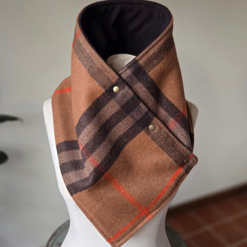 Snap Cowl-Dutton Plaid
