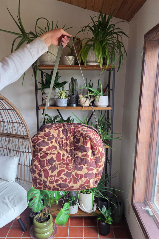 Upcycled Camo Duffle