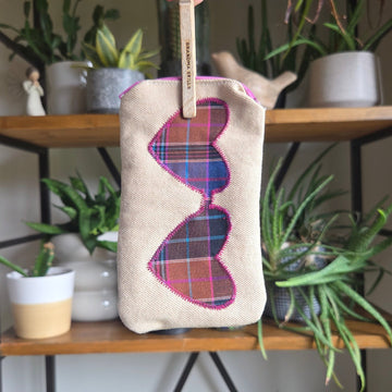 Sunglass Case Mauve Zipper 04