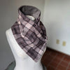 Snap Cowl-Tweed Plaid Slim Fit