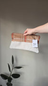 Denver Clutch Retro Plaid Wool + Leather