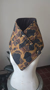 Slim Fit Snap Cowl - Vintage Quilted Camo