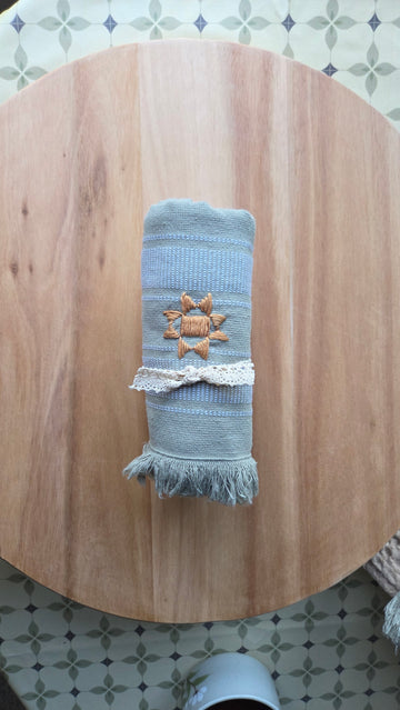 Embroidered Dish Towel 07