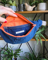 Small Fanny Pack Orange Zipper 04