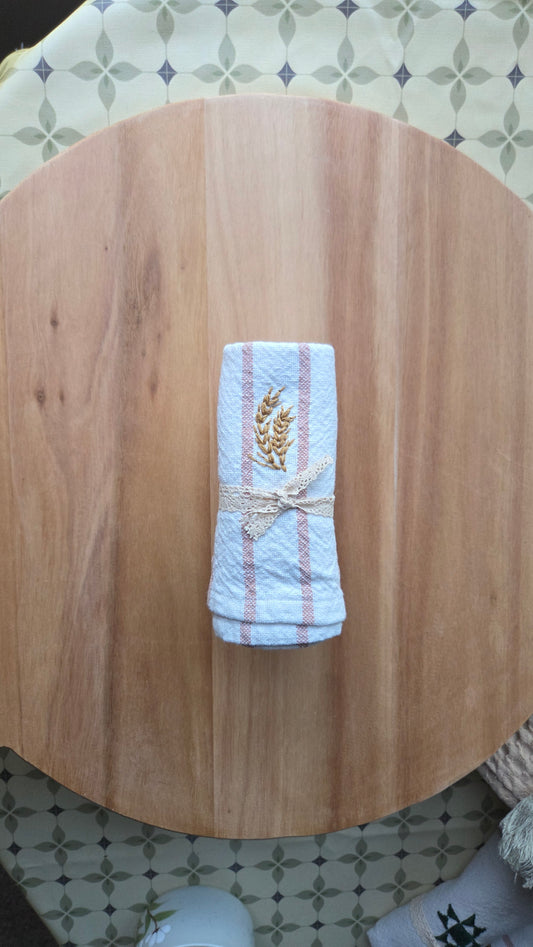 Embroidered Dish Towel 04