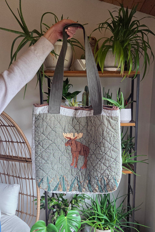 Upcycled Woodland Tote