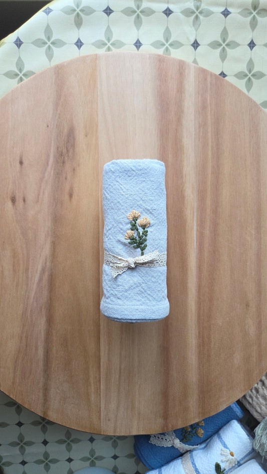 Embroidered Dish Towel 01